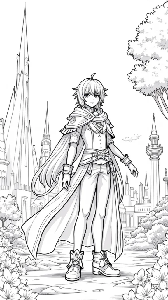 genshin coloring page